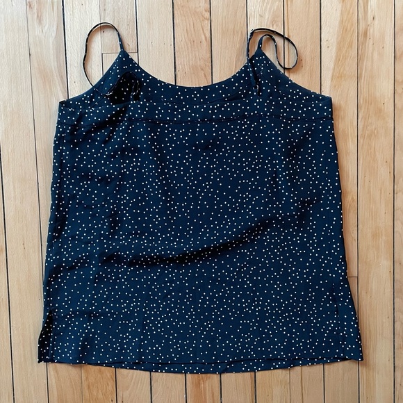 Madewell Silk Inset Cami in Dot Scatter - Picture 6 of 7